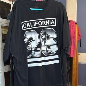 Classic Black California Graphic Men's T-Shirt